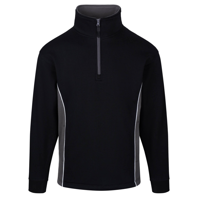 別注 Black Bird Freece Harf Zip Shirt Women's Seeker Fleece
